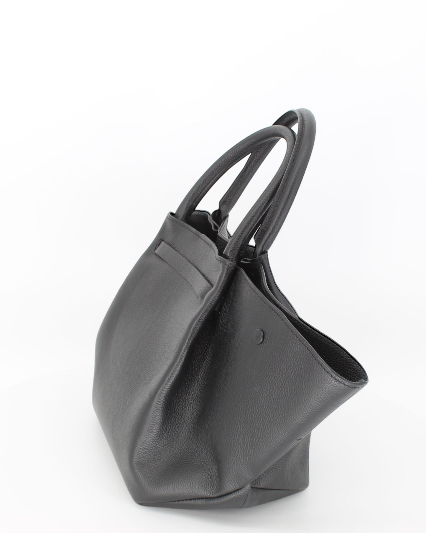 Demelier Black Leather Handbag