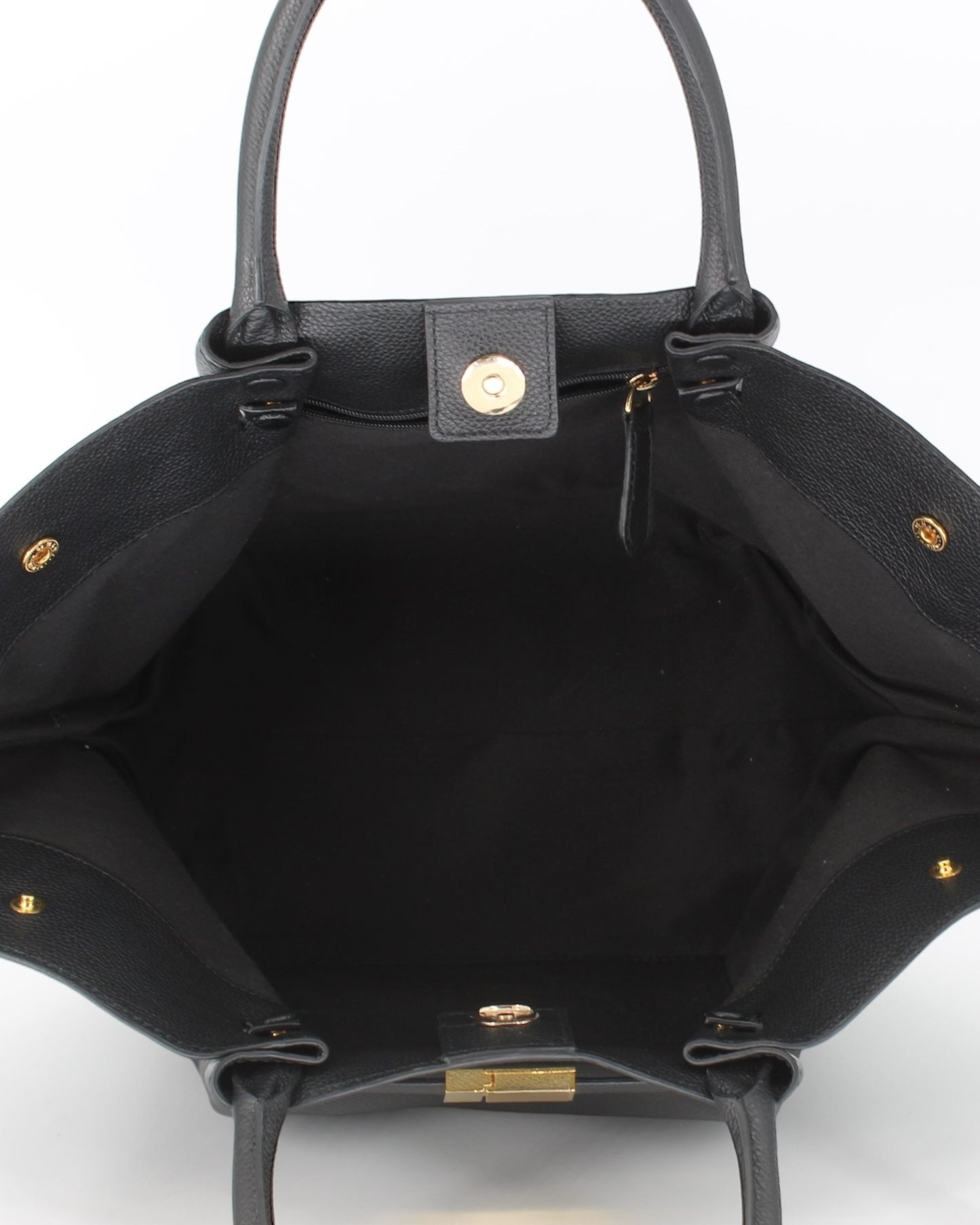 Demelier Black Leather Handbag