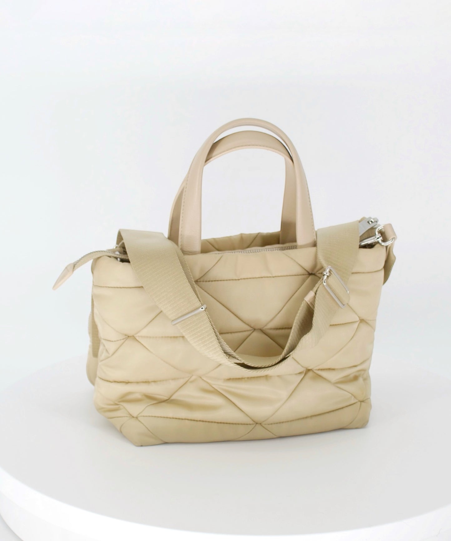 Prada Small Desert Re-Nylon Quilted Padded Shoulder Bag w/ Shoulder Strap