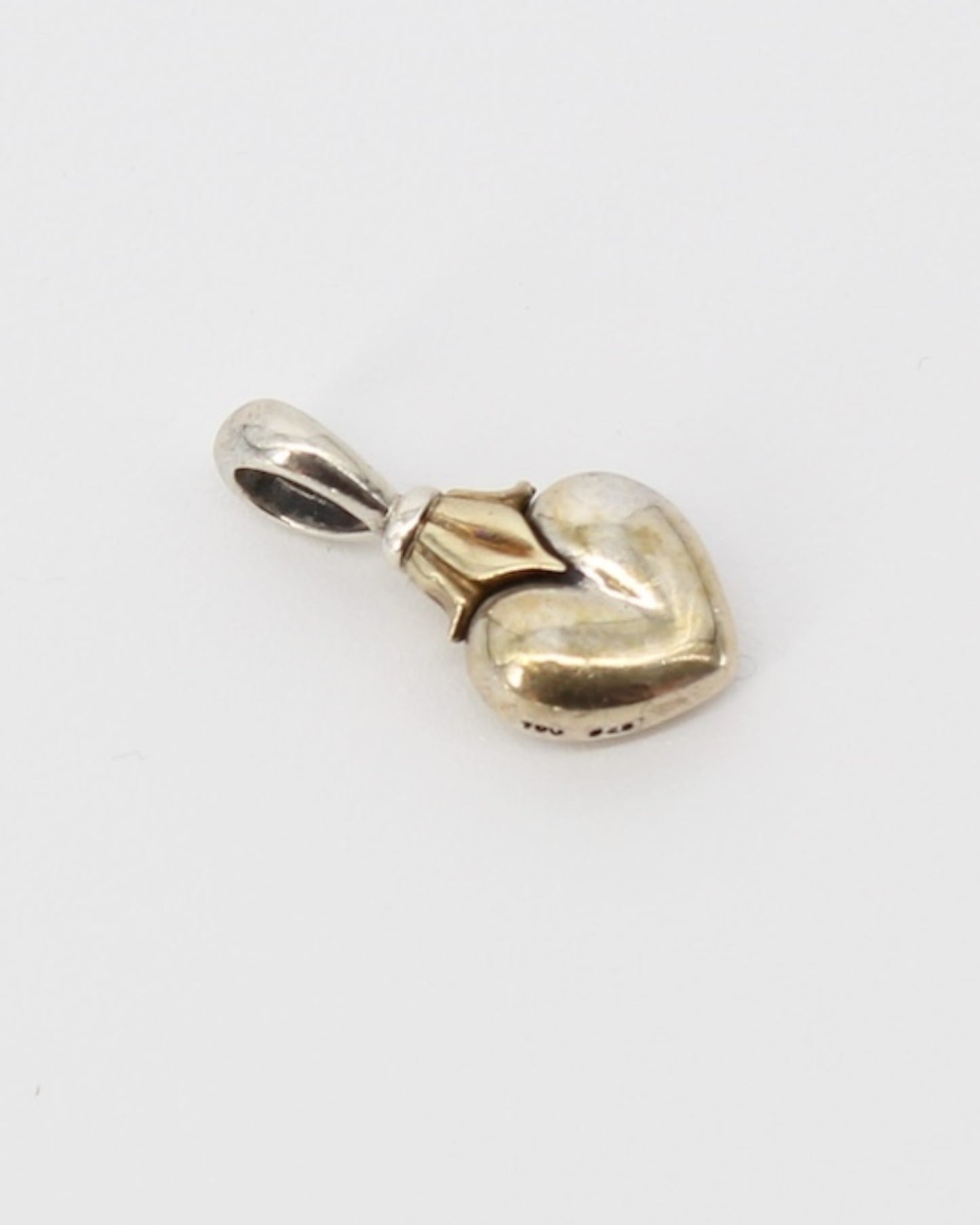 Lagos Sterling Silver 925/18k Flower Heart Pendant
