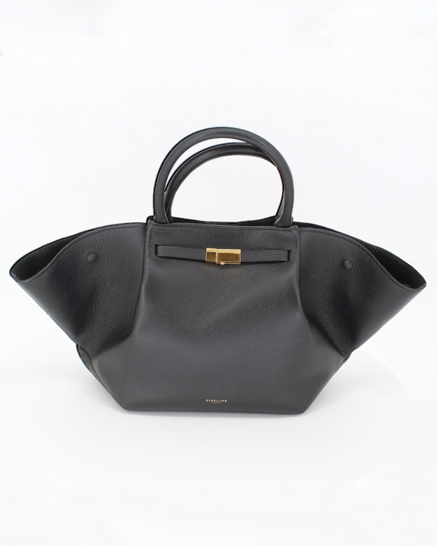 Demelier Black Leather Handbag