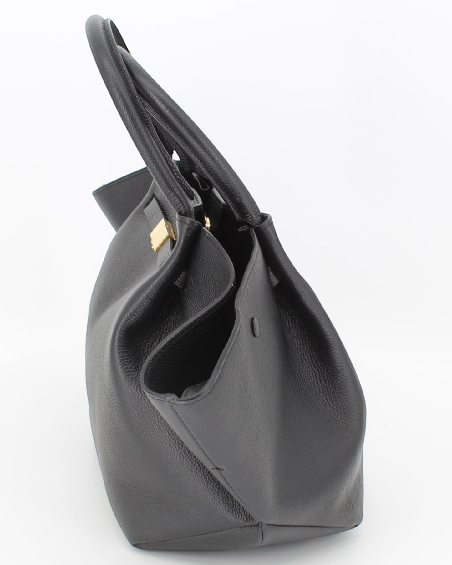 Demelier Black Leather Handbag