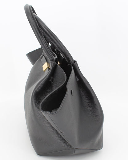 Demelier Black Leather Handbag