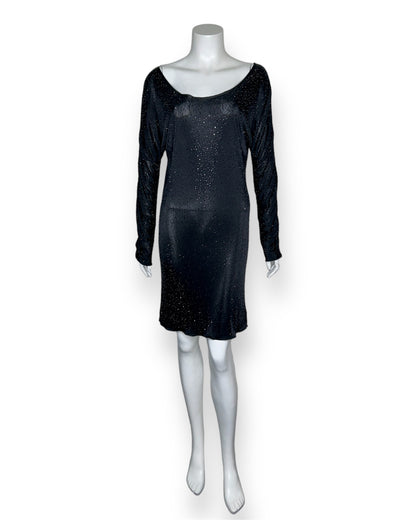 Giorgio Armani Black Long Sleeves Studded Fitted Dress Size 4 – Couture Blowout Giorgio Armani Black Long Sleeves Studded Fitted Dress Size 4 – Couture Blowout