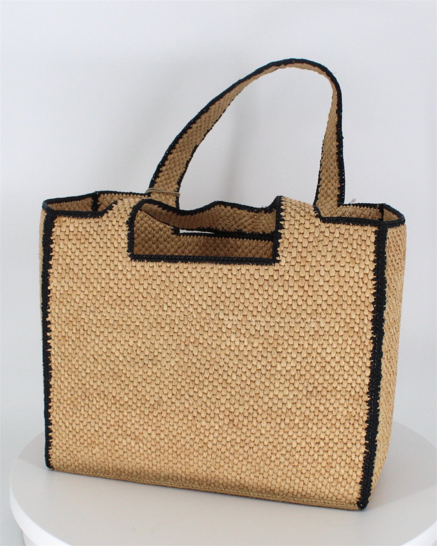 Loewe Raffia Large Font Tote Bag