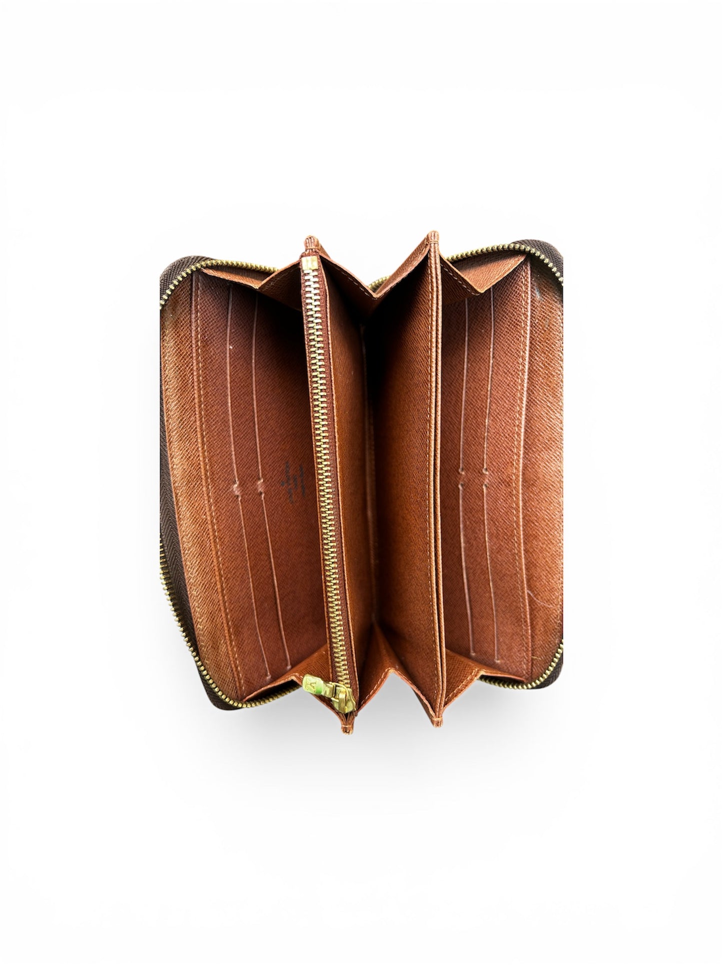 Louis Vuitton Brown Monogram Zip Around Wallet