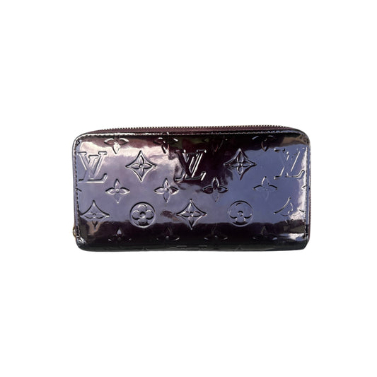 Louis Vuitton Patent Amarante Zip Around Wallet