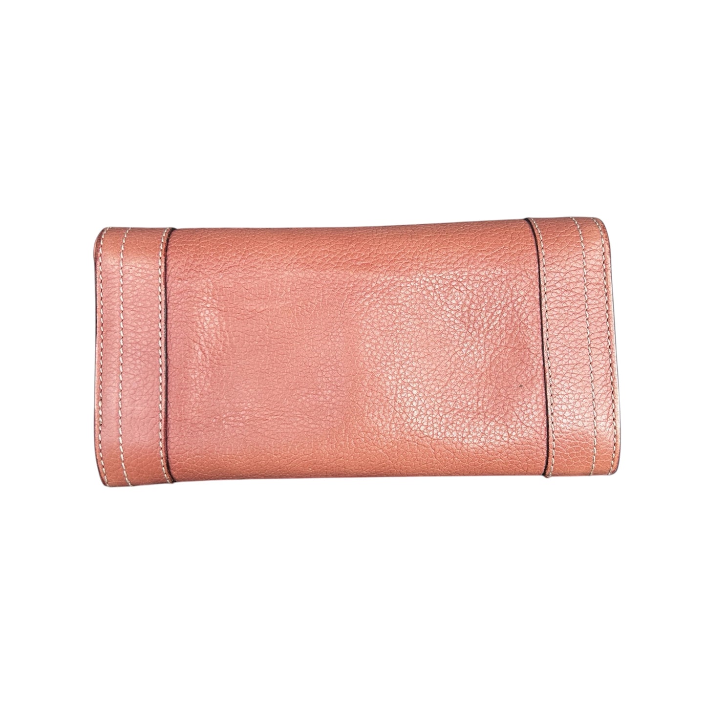 Chloe Pink Leather Continental Wallet