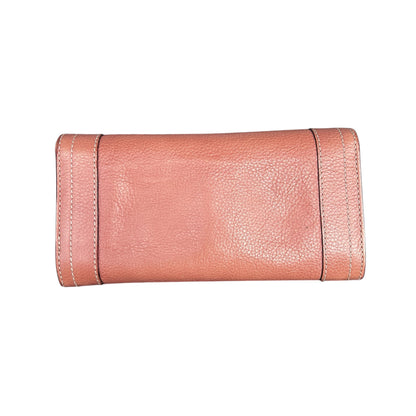 Chloe Pink Leather Continental Wallet