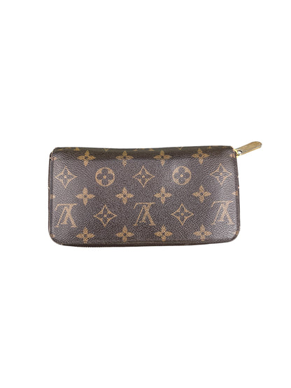Louis Vuitton Brown Monogram Zip Around Wallet